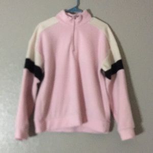 pink crew neck